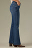Blue Denim Contour Shape Technology Mid-Rise Sweetheart Shaped Back Yoke Brittany Baby Boot Petite Jean