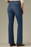 Blue Denim Contour Shape Technology Mid-Rise Sweetheart Shaped Back Yoke Brittany Baby Boot Petite Jean