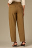 Golden Olive Contour Shape Technology Skyrise Dart Seam Buttoned Hem Tapered Utility Woven Pant
