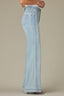 Light Blue Vintage Denim Contour Shape Technology Skyrise Double Side Seam Stitch Detail REPREVE Gracie Wide Leg Jean