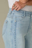 Light Blue Vintage Denim Contour Shape Technology Skyrise Double Side Seam Stitch Detail REPREVE Gracie Wide Leg Jean