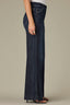 Dark Indigo Artisanal Denim Contour Shape Technology Skyrise Double Side Seam Stitch Detail REPREVE Gracie Wide Leg Jean