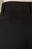 Black Contour Shape Technology Skyrise Angled Dart Seams Extended Tab Hook Zip Fly Trouser Front Faux Back Side Panels Double Waistband Teagan Ankle Straight Leg Trouser
