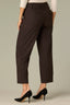 Cold Brew Contour Shape Technology Skyrise Angled Dart Seams Extended Tab Hook Zip Fly Trouser Front Faux Back Side Panels Double Waistband Teagan Ankle Straight Leg Trouser