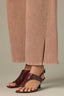 Washed Soft Mink Contour Shape Technology High Rise Slightly Arched Back Yoke Forward Slit Seam Wide Leg Jean
