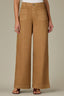 Candied Walnut Contour Shape Technology Skyrise V-Yoke Spade Pocket Center Seam Petite Wide Leg Pant