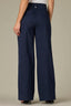Navy Contour Shape Technology Skyrise V-Yoke Spade Pocket Center Seam Wide Leg Pant
