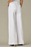 White Contour Shape Technology Skyrise V-Yoke Spade Pocket Center Seam Wide Leg Pant