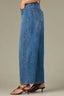 Mid Blue Denim Contour Shape Technology Skyrise V-Yoke Angled Dart Seams Inverted Patch Pockets Seaming Fading Relaxed Barrel Jean