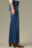 Blue Denim Contour Shape Technology Skyrise Mid-Rise Shaped Back Yoke Sawyer Straight Leg Petite Jean