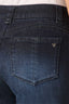 Indigo Denim Contour Shape Technology Mid-Rise Sweetheart Shaped Back Yoke Sawyer Straight Leg Petite Jean