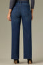 Indigo Denim Contour Shape Technology Mid-Rise Sweetheart Yoke Sawyer Straight Leg Jean