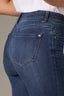 Dark Navy Denim Sophie Contour Shape Technology Mid-Rise Cropped Ankle Hem Skinny Jean
