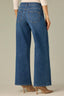 Blue Denim Contour Shape Technology Mid-Rise Sam Wide Leg Jean