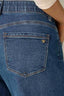 Blue Denim Contour Shape Technology Mid-Rise Sam Wide Leg Jean