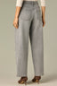 Light Grey Contour Shape Technology High Rise Sweetheart Shaped Back Yoke Knee Darts Barrel Leg Jean
