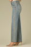 Mid Blue Artisanal Denim Contour Shape Technology Mid-Rise Double Sweetheart Yoke Gold Accents Petite Stovepipe Jean