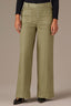 Lily Pad Skyrise Button Fly Seaming V-Shaped Back Yoke Contour Shape Technology Wide Leg Pant
