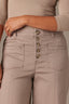 Moon Rock Skyrise Button Fly Seaming V-Shaped Back Yoke Contour Shape Technology Wide Leg Pant