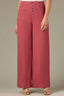 Spiced Tea Skyrise Button Fly Seaming V-Shaped Back Yoke Contour Shape Technology Wide Leg Petite Pant