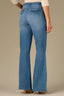 Mid Blue Denim Contour Shape Technology Skyrise Double Side Seam Angled Pocket Trouser Detail Plus Size Bootcut Jean