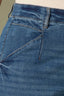 Mid Blue Artisanal Denim Contour Shape Technology Skyrise V-Pocket Wyatt Plus Size Wide Leg Jean