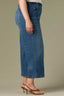Mid Blue Artisanal Denim Contour Shape Technology Skyrise V-Pocket Wyatt Plus Size Wide Leg Jean