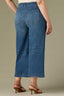 Mid Blue Artisanal Denim Contour Shape Technology Skyrise V-Pocket Wyatt Plus Size Wide Leg Jean