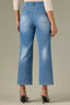 Light Blue Artisanal Denim Contour Shape Technology High Rise Slightly Arched Back Yoke Cropped Hem Bennett Barely Boot Jean