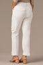 Optic White High Rise Double Buytton Seaming Button Tab Hem Dart Seams Contour Shape Technology Tapered Utility Pant