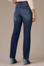 Indigo Denim Mid-Rise Contour Shape Technology Sawyer Straight Leg Petite Jean