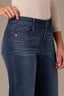 Indigo Denim Mid-Rise Contour Shape Technology Sawyer Straight Leg Jean