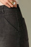 Washed Black Artisanal Denim Contour Shape Technology Skyrise V-Yoke V-Pockets Wyatt Wide Leg Jean