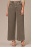 Washed Thyme Contour Shape Technology Skyrise V-Pocket Front Seam Petite Wyatt Wide Leg Jean