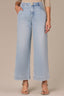 Light Blue Artisanal Contour Shape Technology Skyrise V-Pocket Front Seam Wyatt Wide Leg Jean