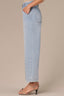 Light Blue Artisanal Contour Shape Technology Skyrise V-Pocket Front Seam Wyatt Wide Leg Jean