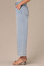 Light Blue Artisanal Contour Shape Technology Skyrise V-Pocket Front Seam Petite Wyatt Wide Leg Jean