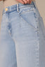Light Blue Artisanal Contour Shape Technology Skyrise V-Pocket Front Seam Wyatt Wide Leg Jean