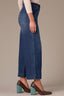 Blue Denim Contour Shape Technology Skyrise V-Pocket V-Yoke Fading Whiskering Wyatt Wide Leg Petite Jean