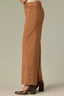 Raw Umber Contour Shape Technology High Rise Angled Dart Seams Double Button Zip Fly Patch Pockets Side Panels Emma Wide Leg Jean