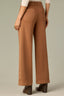 Raw Umber Contour Shape Technology High Rise Angled Dart Seams Double Button Zip Fly Patch Pockets Side Panels Emma Wide Leg Jean