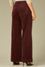Oxblood High Rise Contour Shape Technology Patch Pocket Side Panel Slit Hem Wide Leg Pant