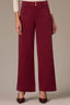 Plum High Rise Contour Shape Technology Patch Pocket Side Panel Slit Hem Wide Leg Pant
