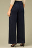 Ultra Navy High Rise Contour Shape Technology Patch Pocket Side Panel Slit Hem Wide Leg Pant