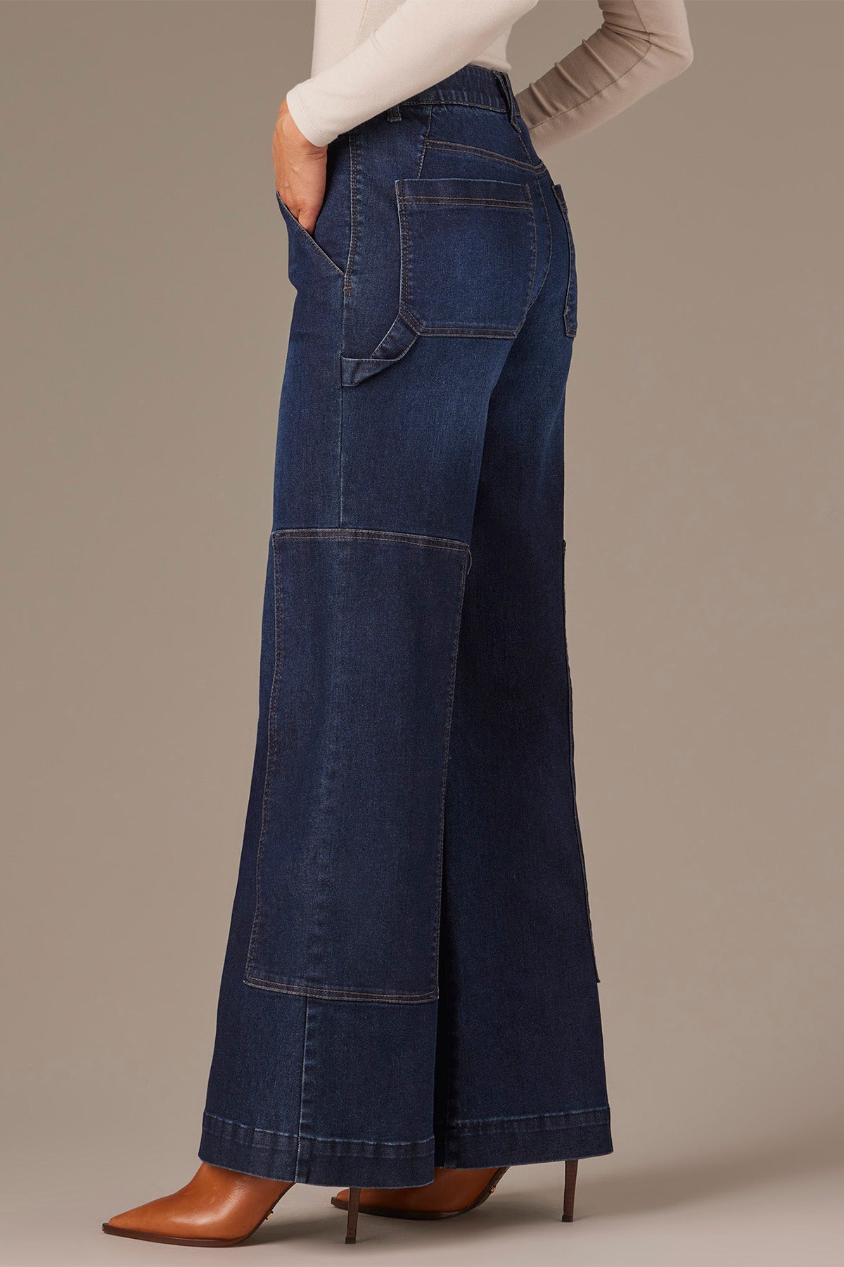 【PORTERNA】Wirtz Carpenter Wide Jeans High Rise Carpenter Wide Leg Petite Jeans – Wit & Wisdom