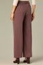 Rose Taupe White Contour Shape Technology Skyrise Angled Dart Seams Extended Tab Zip Fly Slant Front Faux Back Striped Side Panel Stripes Petite Trouser