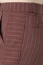 Rose Taupe White Contour Shape Technology Skyrise Angled Dart Seams Extended Tab Zip Fly Slant Front Faux Back Striped Side Panel Stripes Petite Trouser