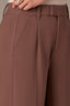 Mocha Contour Shape Technology Skyrise Extended Tab Side Panel Pleated Petite Trouser
