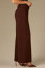Chocolate Truffle Luxe Leisure Skyrise Extended Tab Angled Pocket Side Panel Trouser
