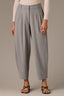 Deep Seagrass Skyrise Pleated Hem Faux Back Pocket Contour Shape Technology Barrel Leg Trouser 